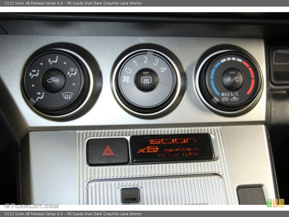 RS Suede Style Dark Gray/Hot Lava Interior Controls for the 2012 Scion xB Release Series 9.0 #71243002