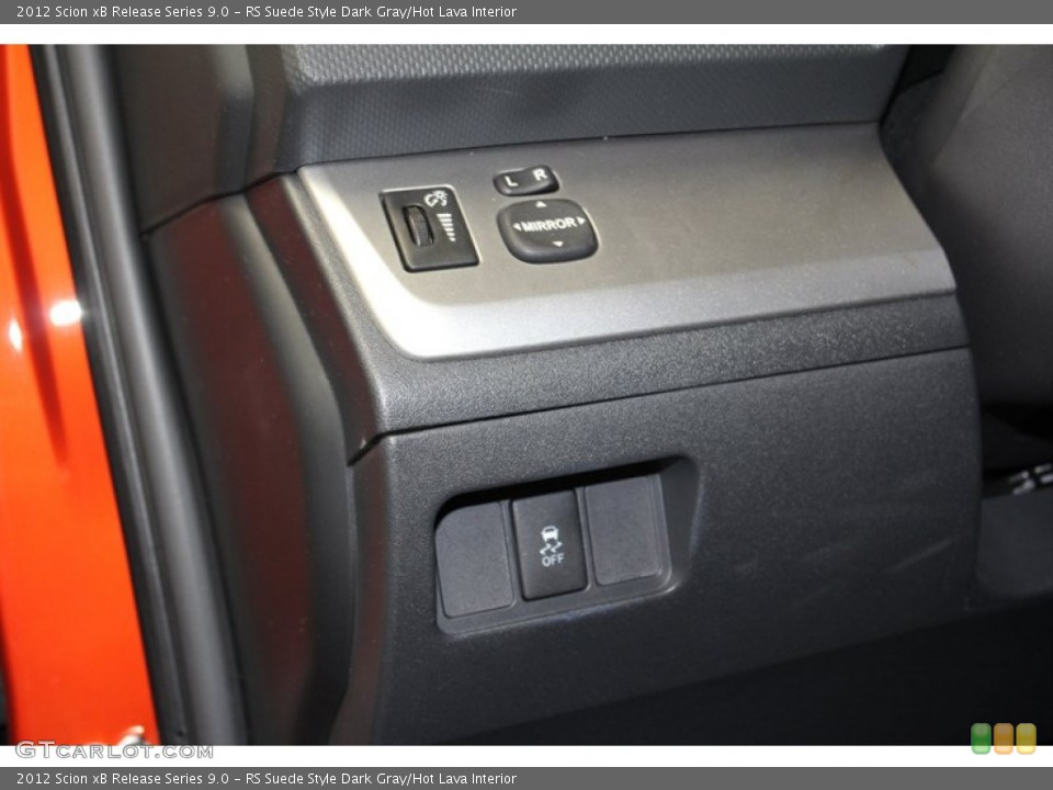 RS Suede Style Dark Gray/Hot Lava Interior Controls for the 2012 Scion xB Release Series 9.0 #71243059