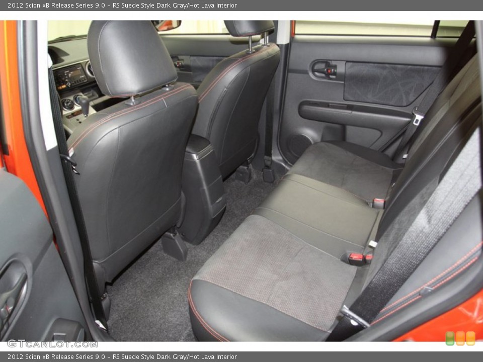 RS Suede Style Dark Gray/Hot Lava Interior Photo for the 2012 Scion xB Release Series 9.0 #71243077