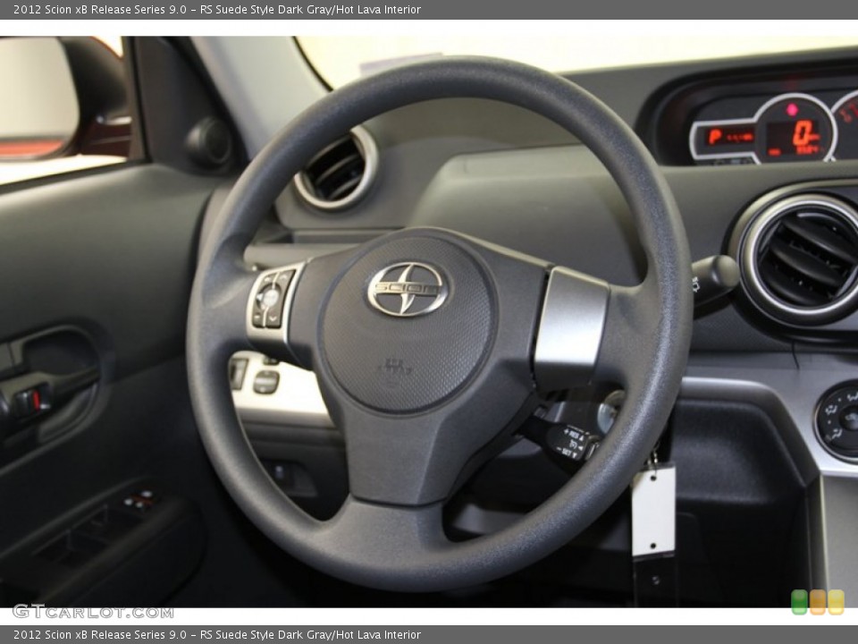 RS Suede Style Dark Gray/Hot Lava Interior Steering Wheel for the 2012 Scion xB Release Series 9.0 #71243092