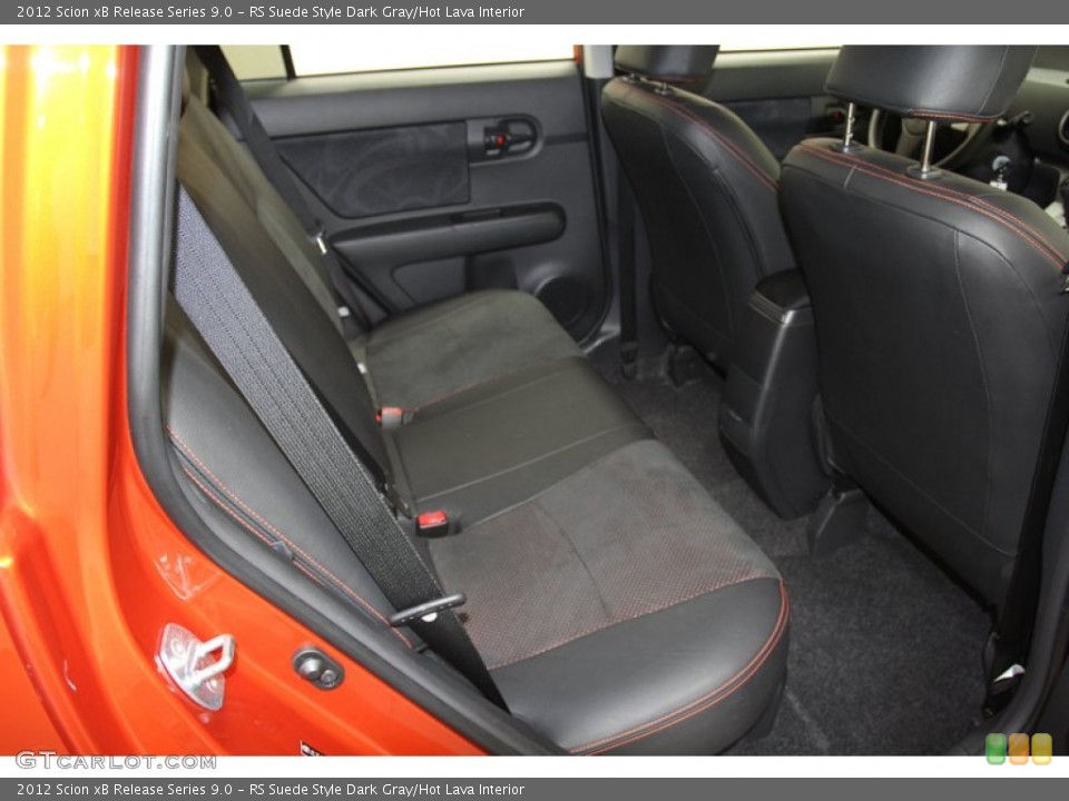 RS Suede Style Dark Gray/Hot Lava Interior Rear Seat for the 2012 Scion xB Release Series 9.0 #71243117