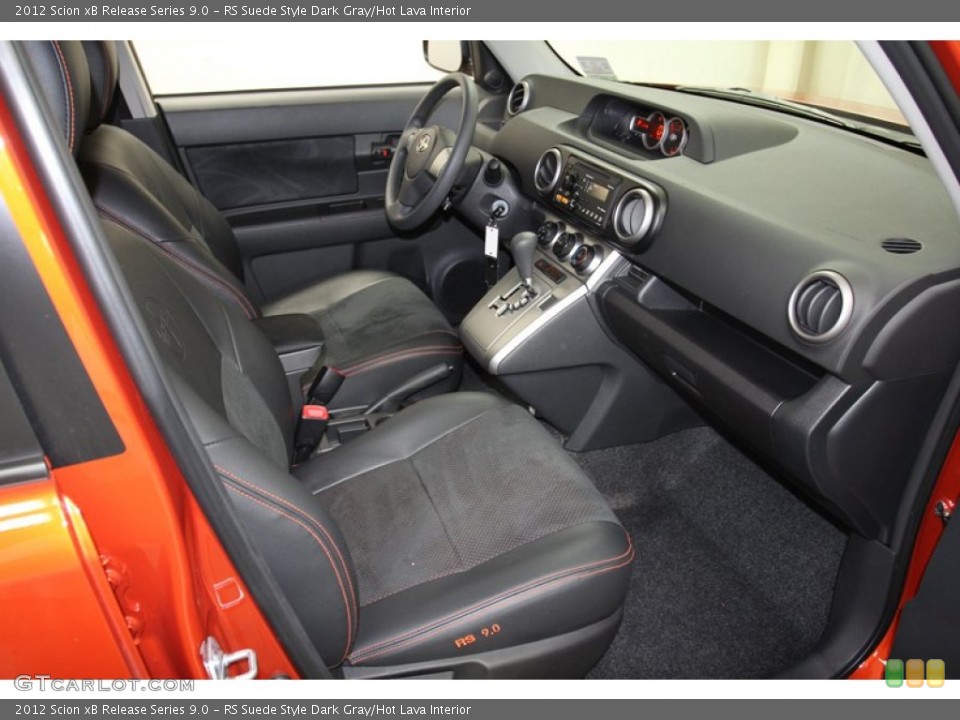 RS Suede Style Dark Gray/Hot Lava Interior Photo for the 2012 Scion xB Release Series 9.0 #71243143
