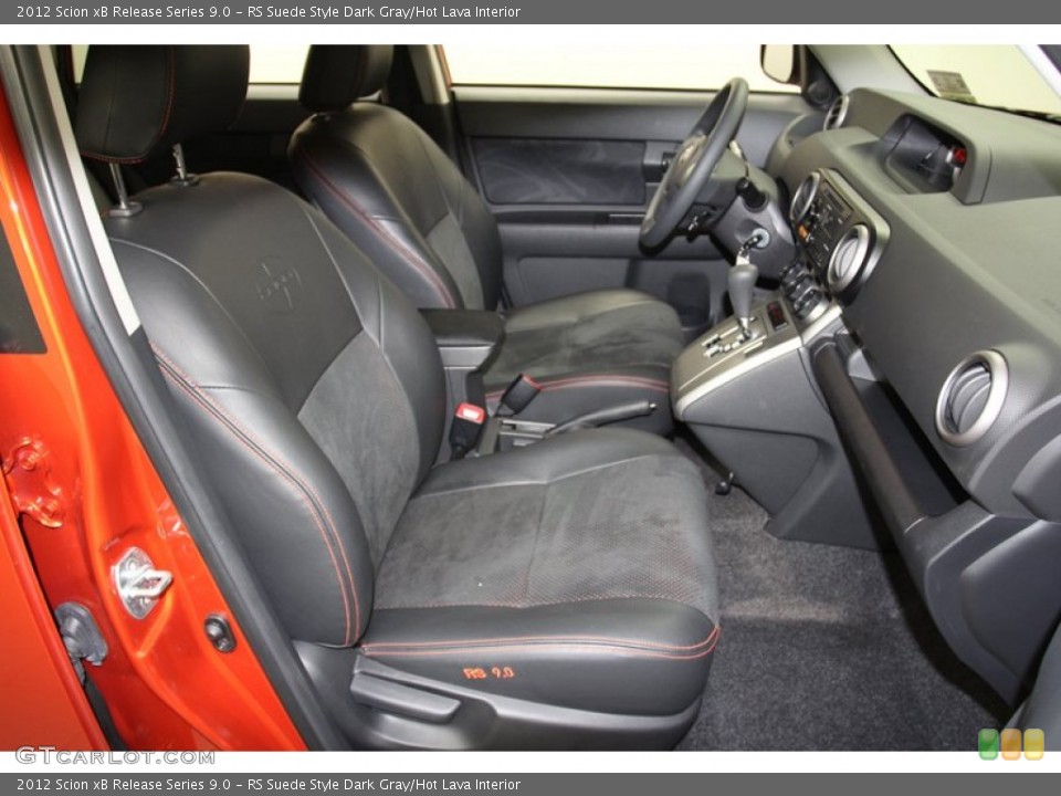 RS Suede Style Dark Gray/Hot Lava Interior Photo for the 2012 Scion xB Release Series 9.0 #71243164