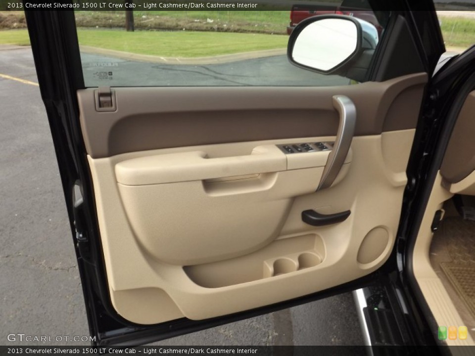 Light Cashmere/Dark Cashmere Interior Door Panel for the 2013 Chevrolet Silverado 1500 LT Crew Cab #71243686