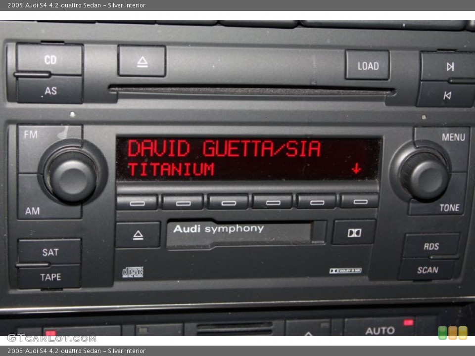 Silver Interior Audio System for the 2005 Audi S4 4.2 quattro Sedan #71244007