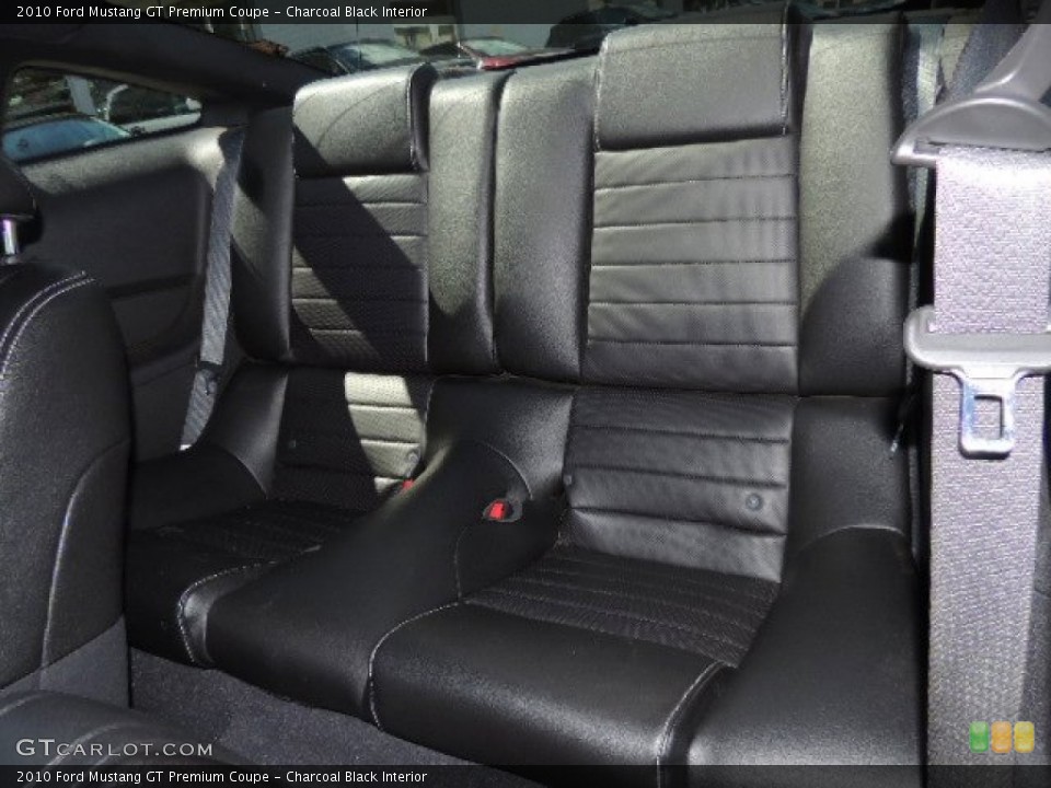 Charcoal Black Interior Rear Seat for the 2010 Ford Mustang GT Premium Coupe #71244430