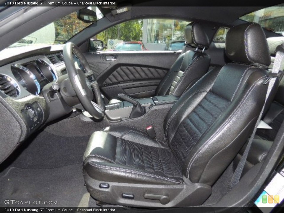 Charcoal Black Interior Photo for the 2010 Ford Mustang GT Premium Coupe #71244439