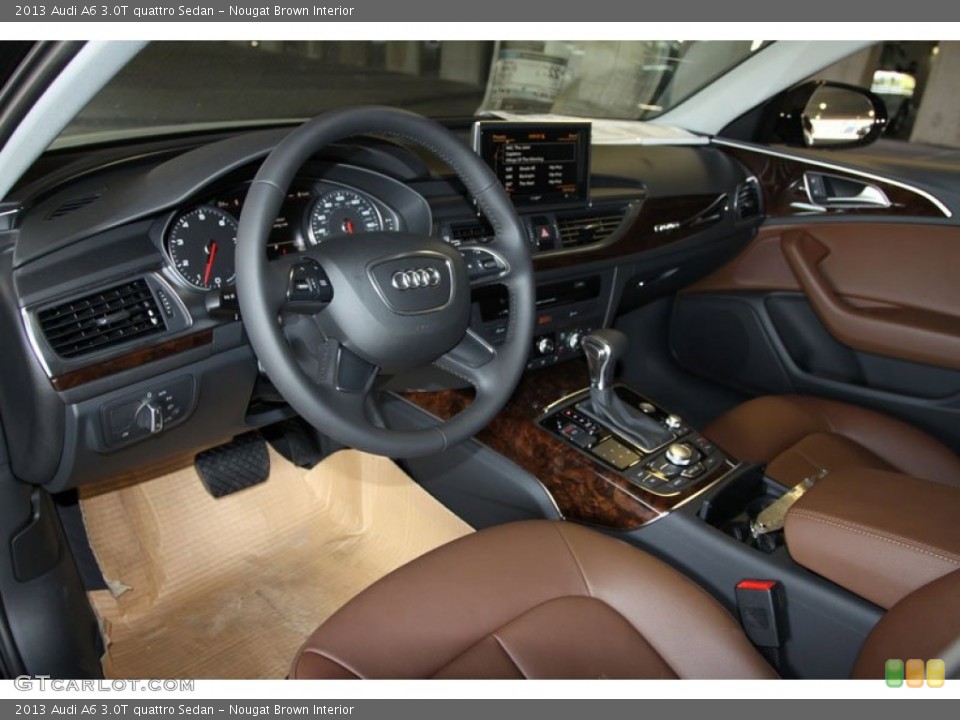 Nougat Brown Interior Prime Interior for the 2013 Audi A6 3.0T quattro Sedan #71244877