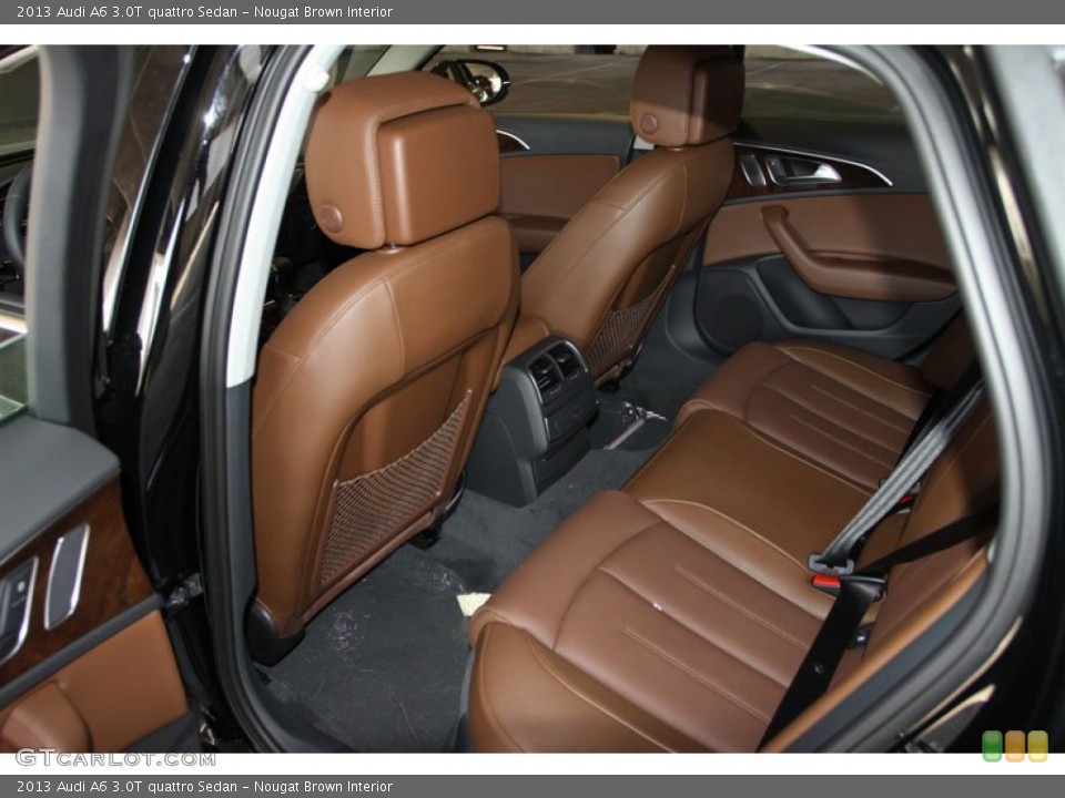 Nougat Brown Interior Rear Seat for the 2013 Audi A6 3.0T quattro Sedan #71244901