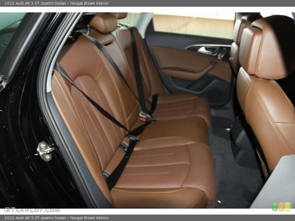 Nougat Brown Interior Rear Seat for the 2013 Audi A6 3.0T quattro Sedan #71244979