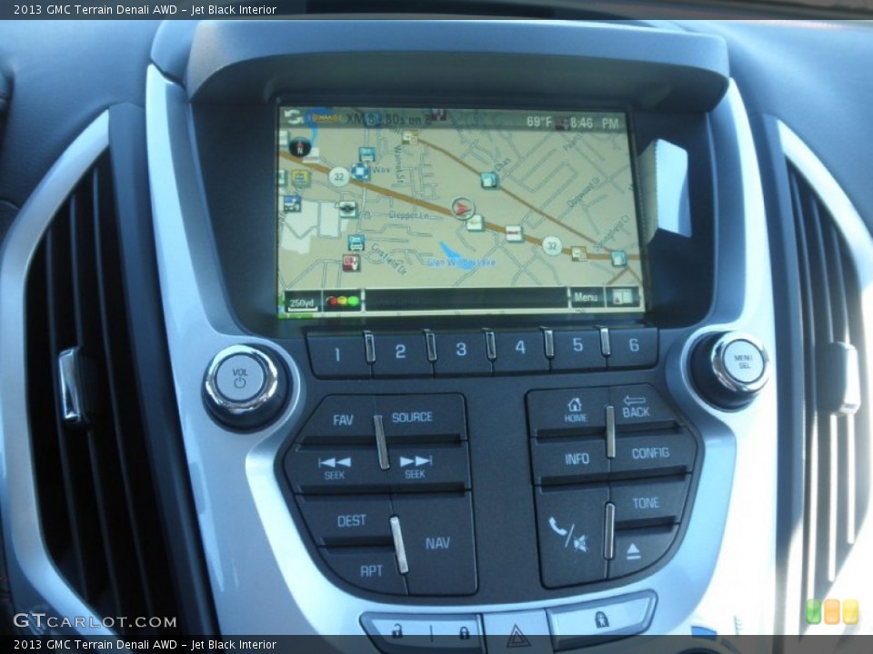 Jet Black Interior Navigation for the 2013 GMC Terrain Denali AWD #71249289