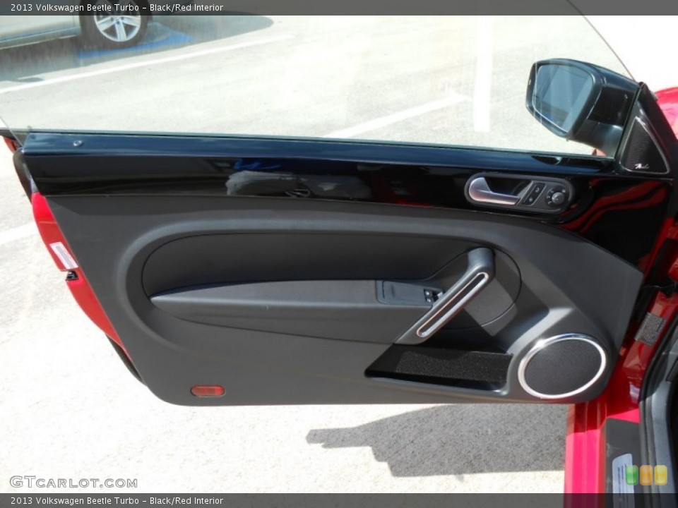 Black/Red Interior Door Panel for the 2013 Volkswagen Beetle Turbo #71251098