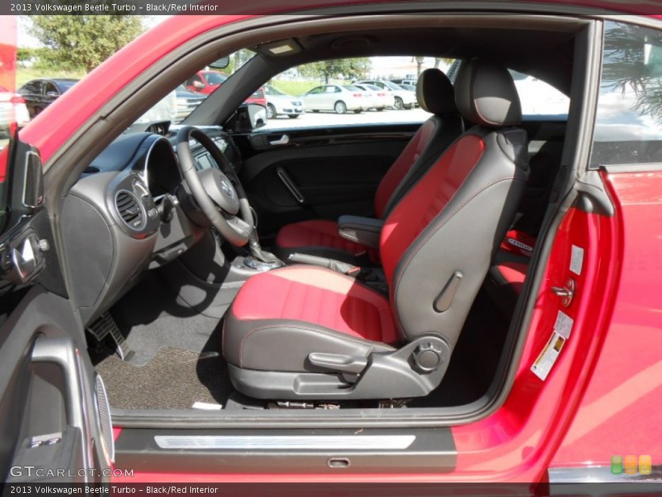 Black/Red Interior Photo for the 2013 Volkswagen Beetle Turbo #71251107