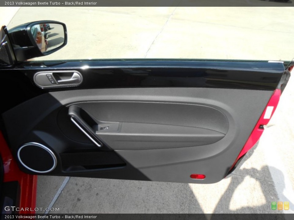 Black/Red Interior Door Panel for the 2013 Volkswagen Beetle Turbo #71251116