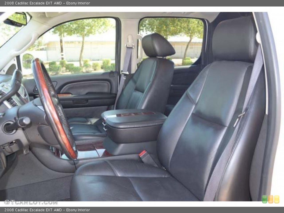Ebony Interior Front Seat for the 2008 Cadillac Escalade EXT AWD #71252991