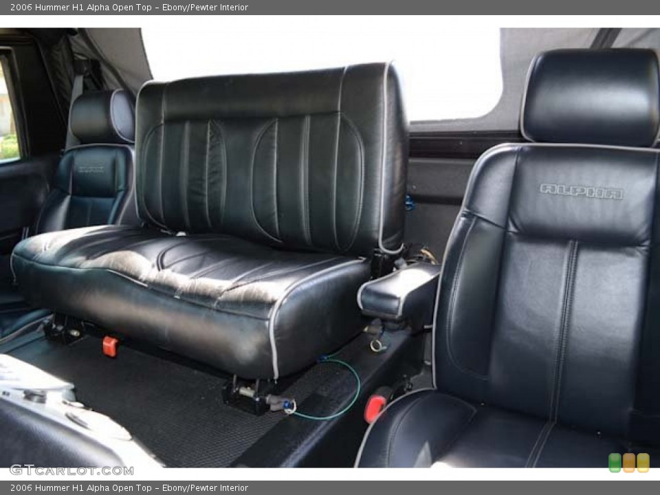Ebony/Pewter Interior Photo for the 2006 Hummer H1 Alpha Open Top #71253219