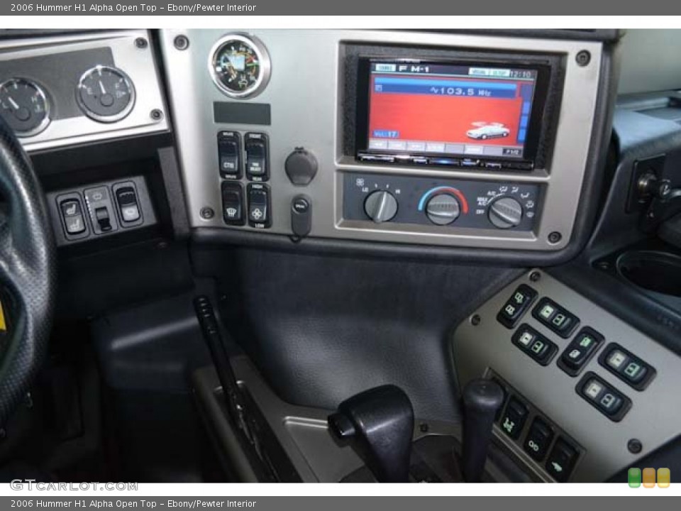 Ebony/Pewter Interior Controls for the 2006 Hummer H1 Alpha Open Top #71253249