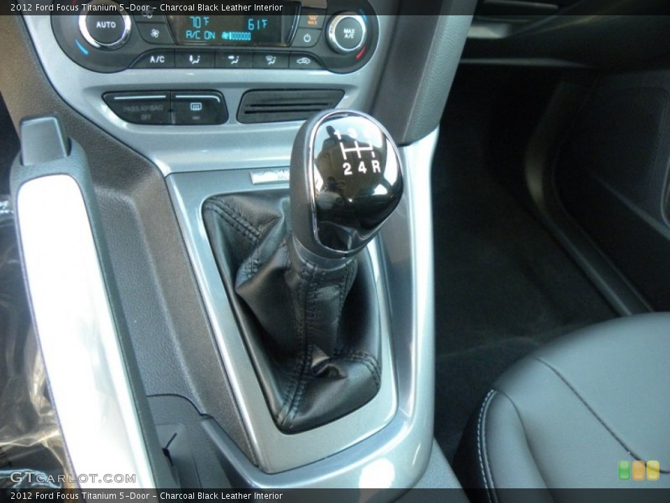 Charcoal Black Leather Interior Transmission for the 2012 Ford Focus Titanium 5-Door #71257080
