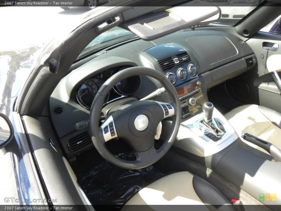 Tan Interior Dashboard for the 2007 Saturn Sky Roadster #71257366