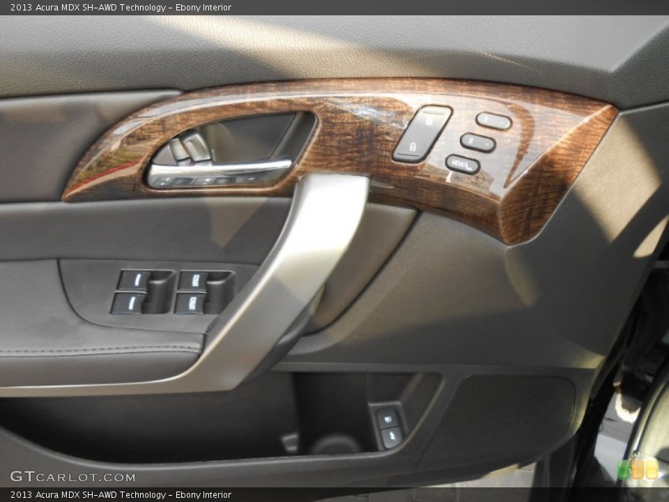 Ebony Interior Controls for the 2013 Acura MDX SH-AWD Technology #71258104