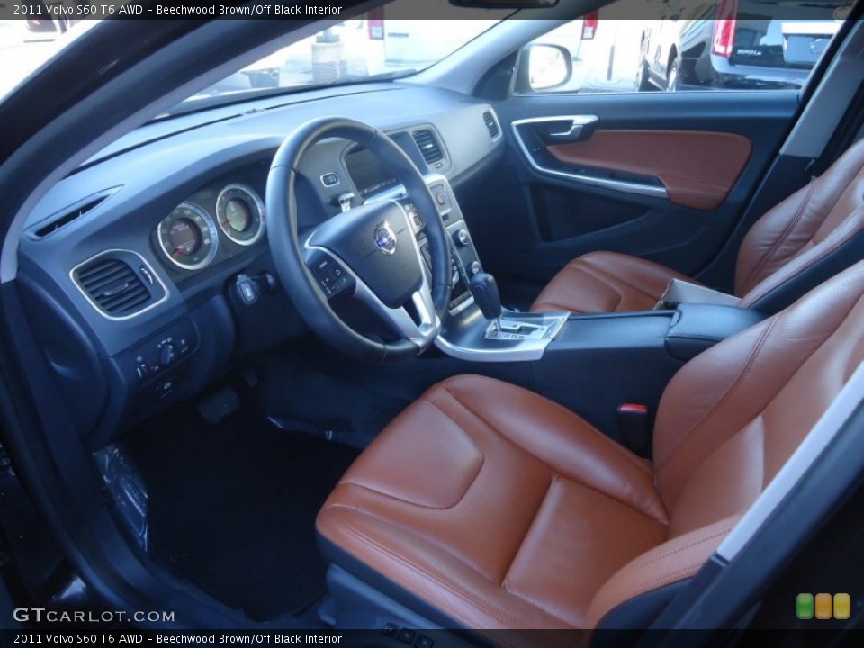 Beechwood Brown/Off Black Interior Photo for the 2011 Volvo S60 T6 AWD #71259283