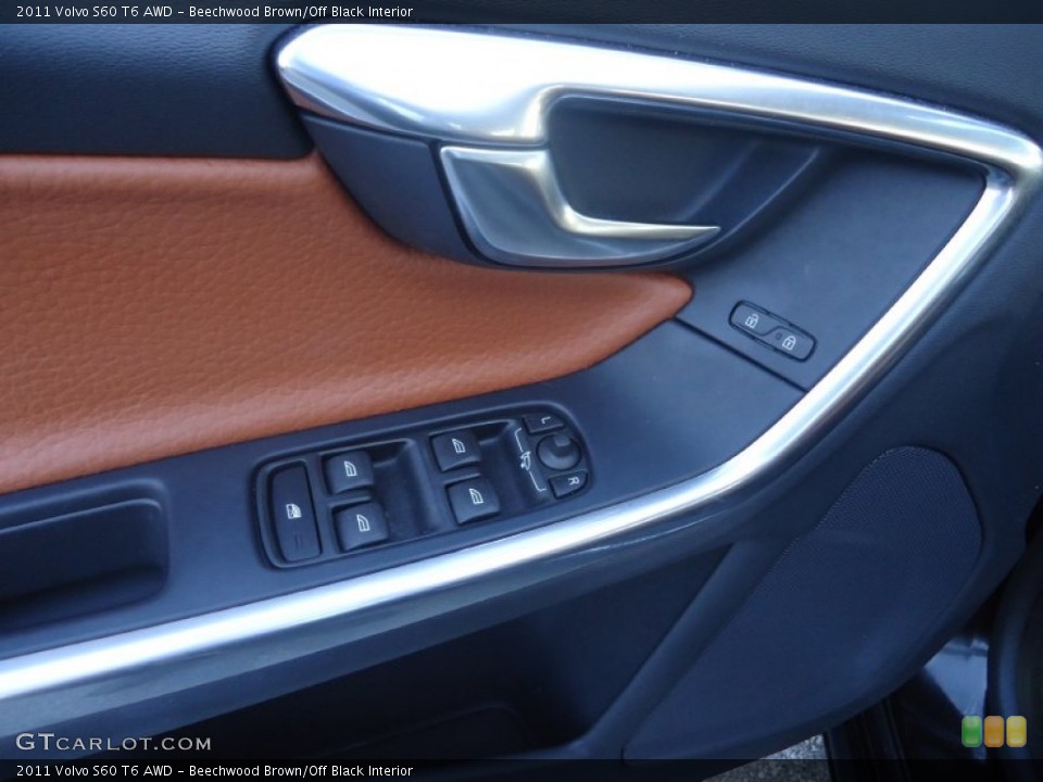 Beechwood Brown/Off Black Interior Controls for the 2011 Volvo S60 T6 AWD #71259298