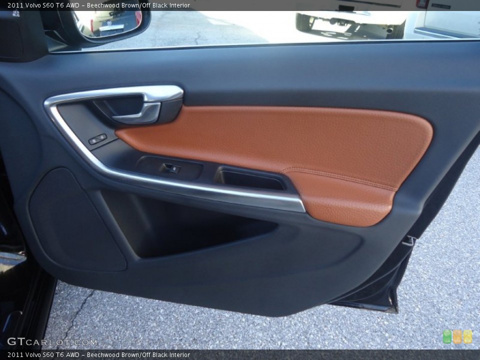 Beechwood Brown/Off Black Interior Door Panel for the 2011 Volvo S60 T6 AWD #71259517