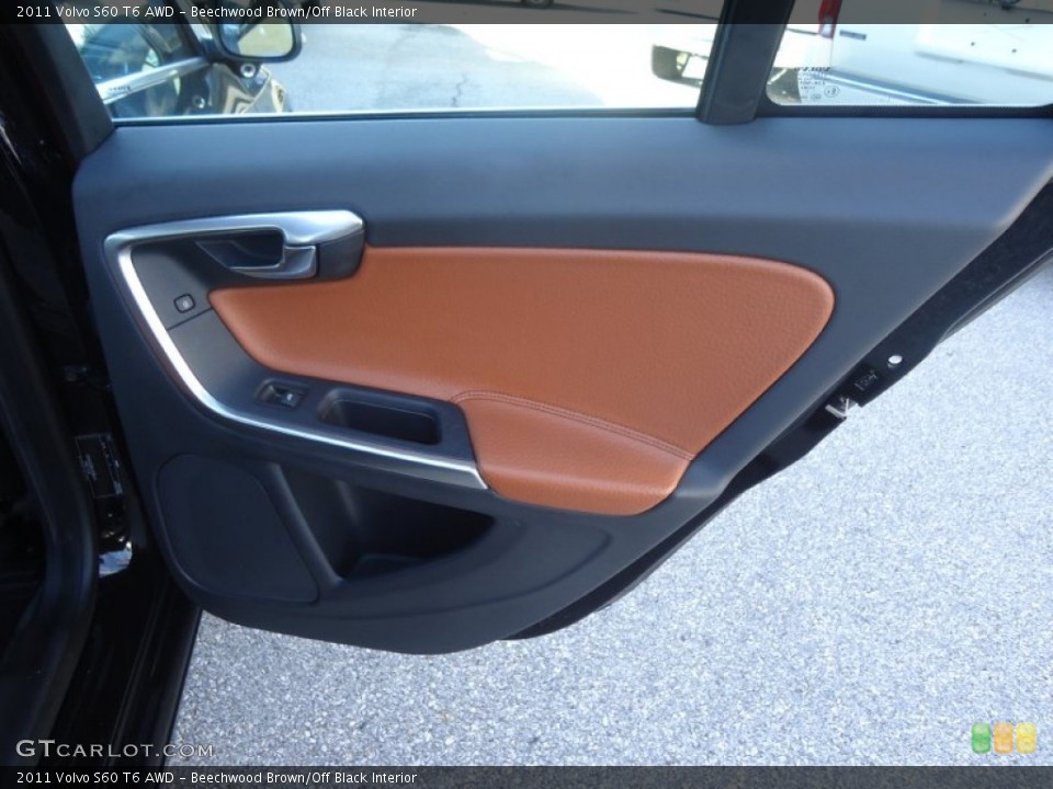 Beechwood Brown/Off Black Interior Door Panel for the 2011 Volvo S60 T6 AWD #71259529