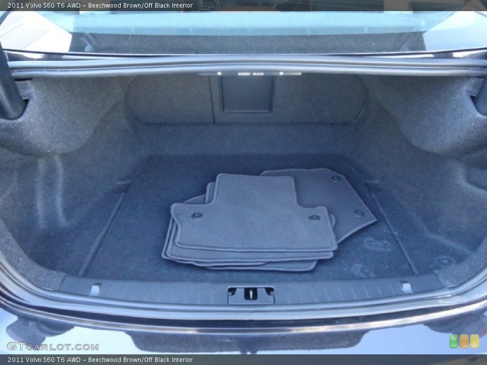 Beechwood Brown/Off Black Interior Trunk for the 2011 Volvo S60 T6 AWD #71259610