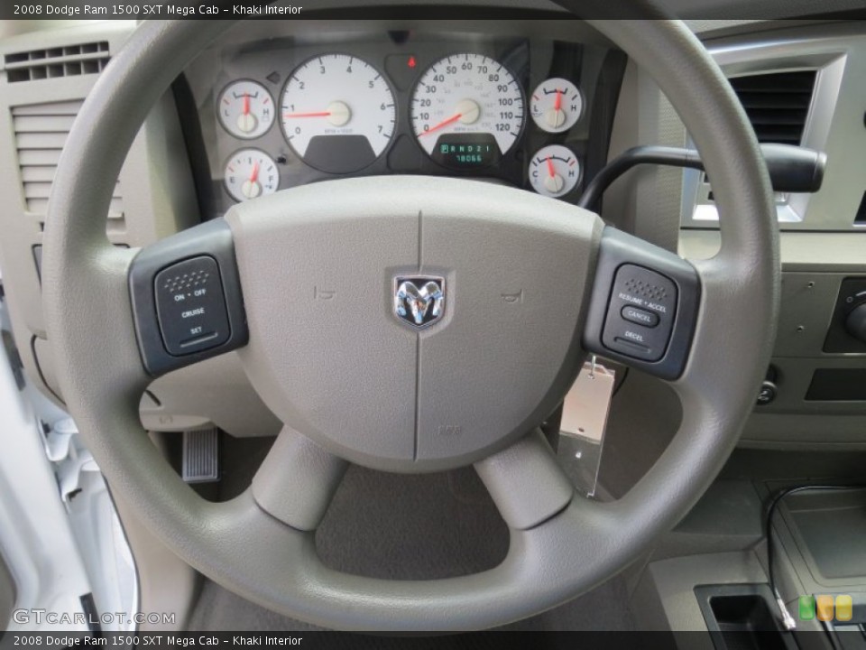 Khaki Interior Steering Wheel for the 2008 Dodge Ram 1500 SXT Mega Cab #71260534