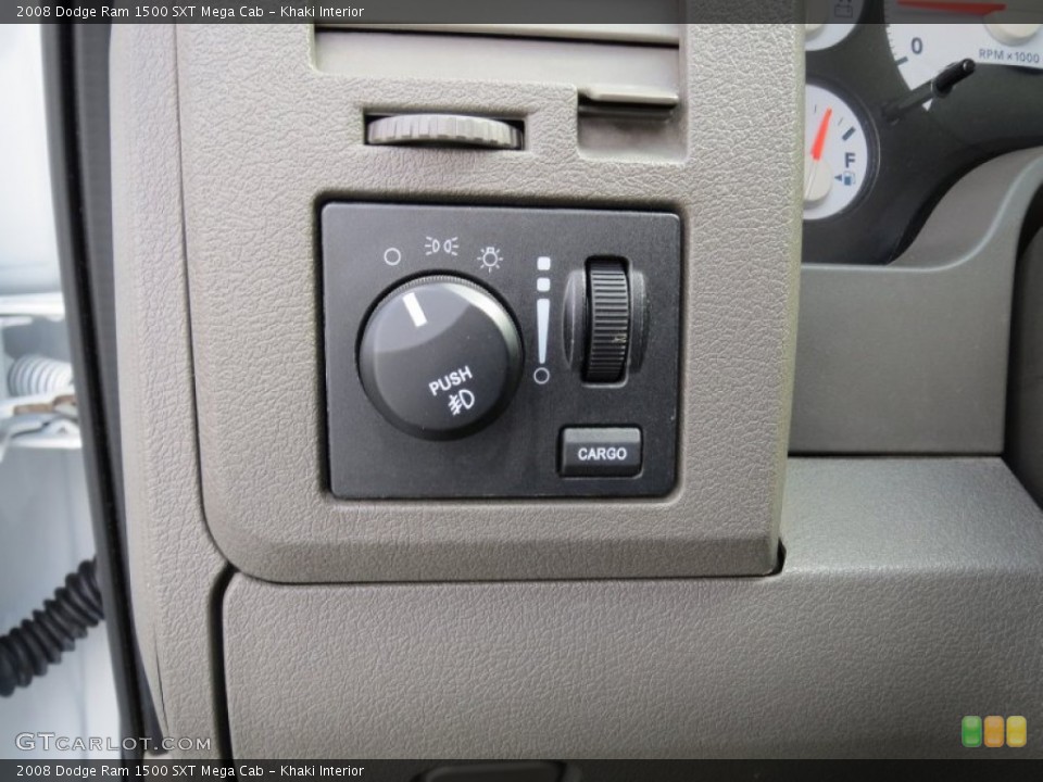 Khaki Interior Controls for the 2008 Dodge Ram 1500 SXT Mega Cab #71260561