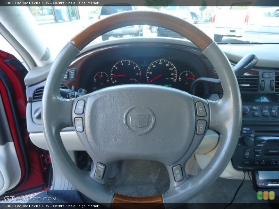 Neutral Shale Beige Interior Steering Wheel for the 2003 Cadillac DeVille DHS #71261641
