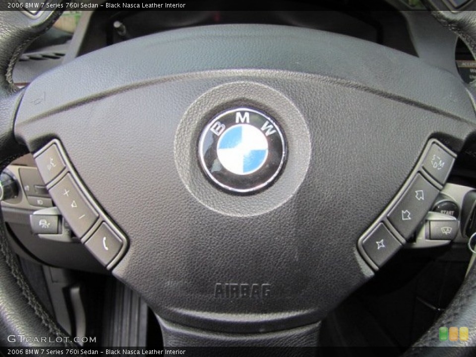 Black Nasca Leather Interior Controls for the 2006 BMW 7 Series 760i Sedan #71264077