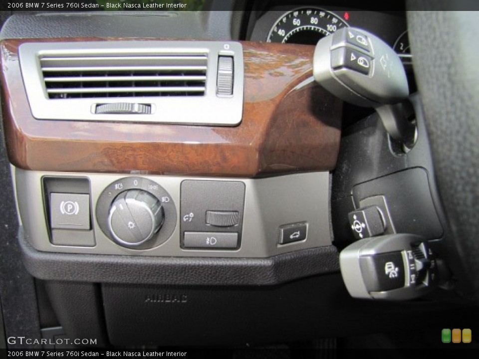 Black Nasca Leather Interior Controls for the 2006 BMW 7 Series 760i Sedan #71264104
