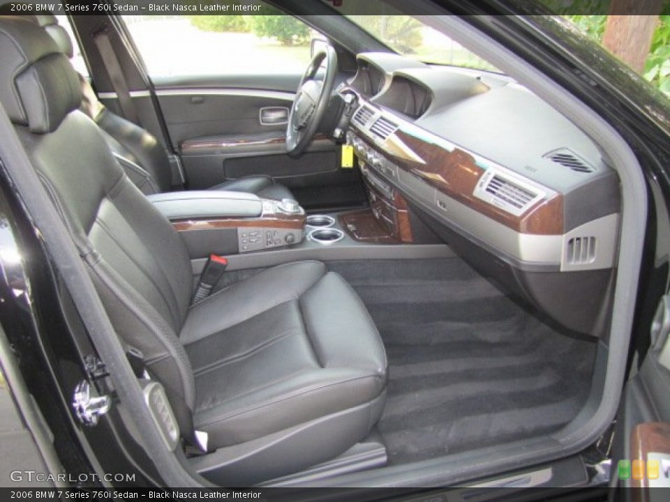 Black Nasca Leather Interior Photo for the 2006 BMW 7 Series 760i Sedan #71264176