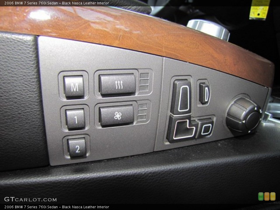 Black Nasca Leather Interior Controls for the 2006 BMW 7 Series 760i Sedan #71264194