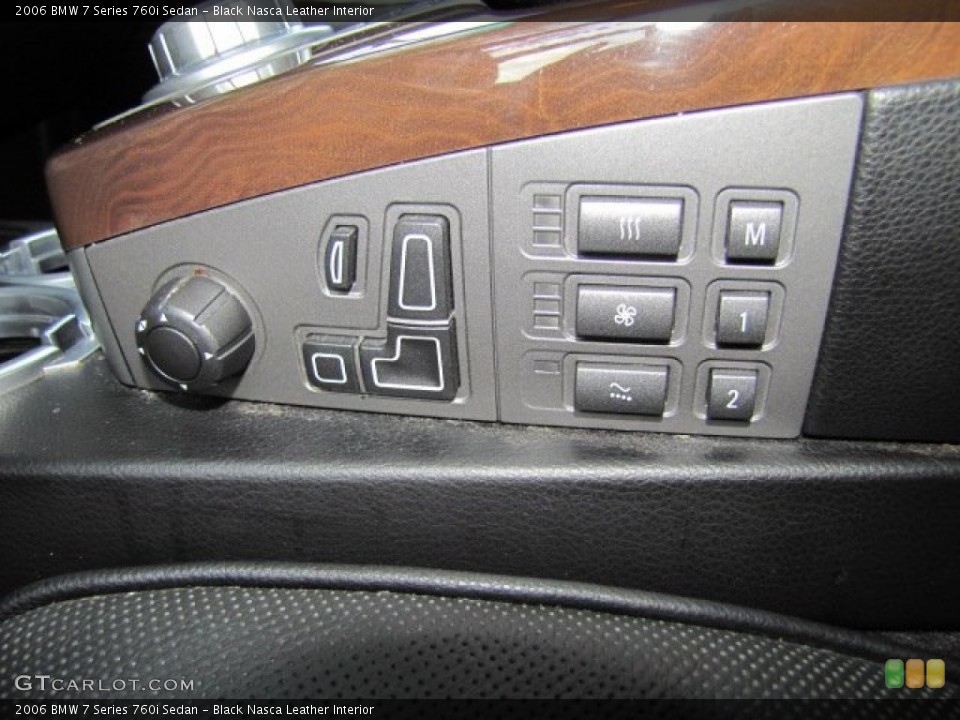 Black Nasca Leather Interior Controls for the 2006 BMW 7 Series 760i Sedan #71264314
