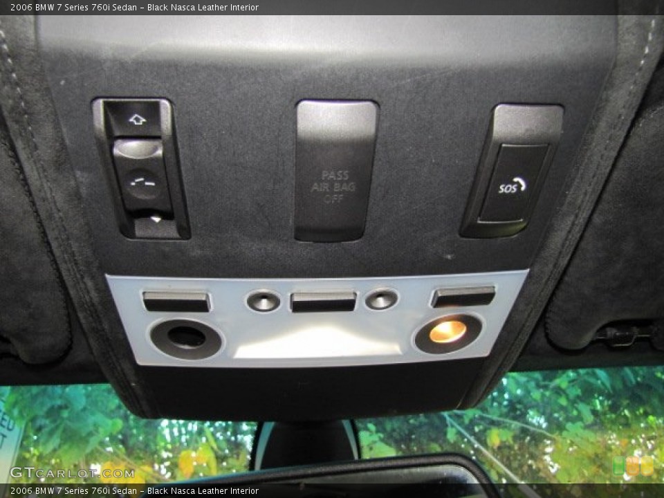 Black Nasca Leather Interior Controls for the 2006 BMW 7 Series 760i Sedan #71264329