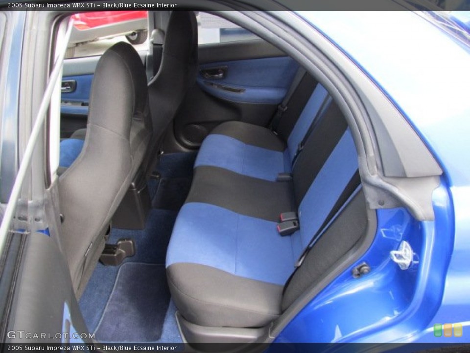 Black/Blue Ecsaine Interior Photo for the 2005 Subaru Impreza WRX STi #71264530