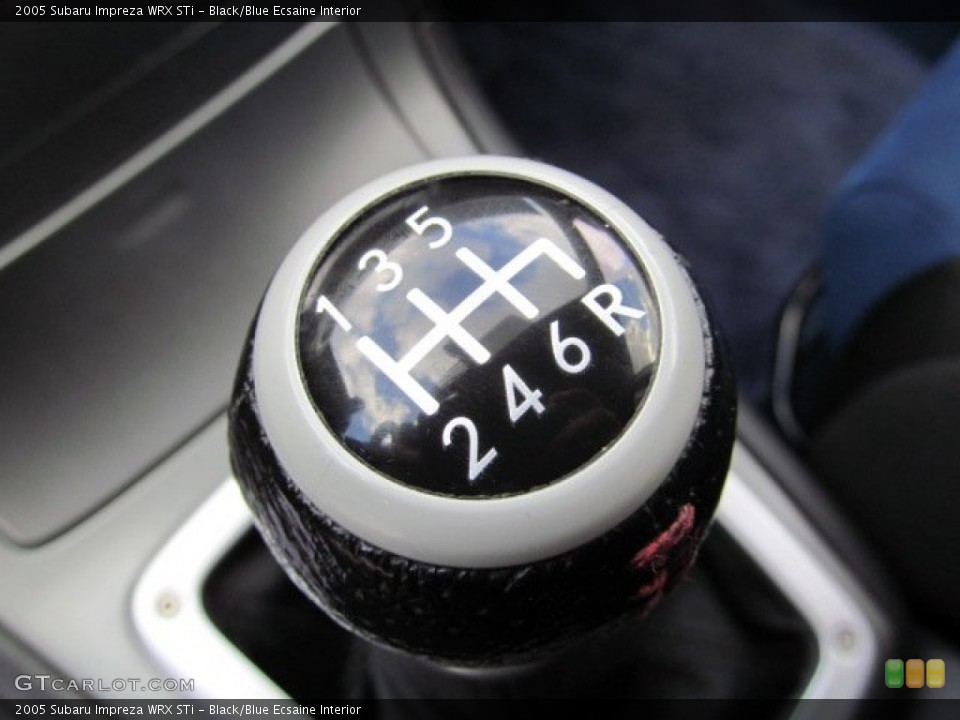 Black/Blue Ecsaine Interior Transmission for the 2005 Subaru Impreza WRX STi #71264596