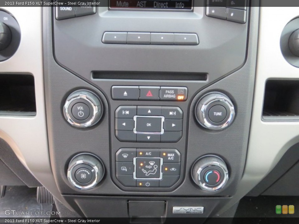 Steel Gray Interior Controls for the 2013 Ford F150 XLT SuperCrew #71265736