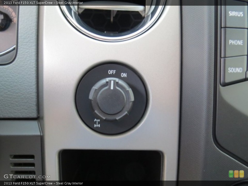 Steel Gray Interior Controls for the 2013 Ford F150 XLT SuperCrew #71265745