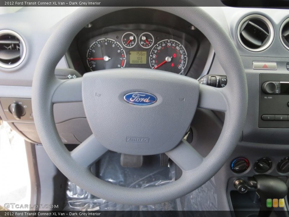 Dark Grey Interior Steering Wheel for the 2012 Ford Transit Connect XL Van #71267260