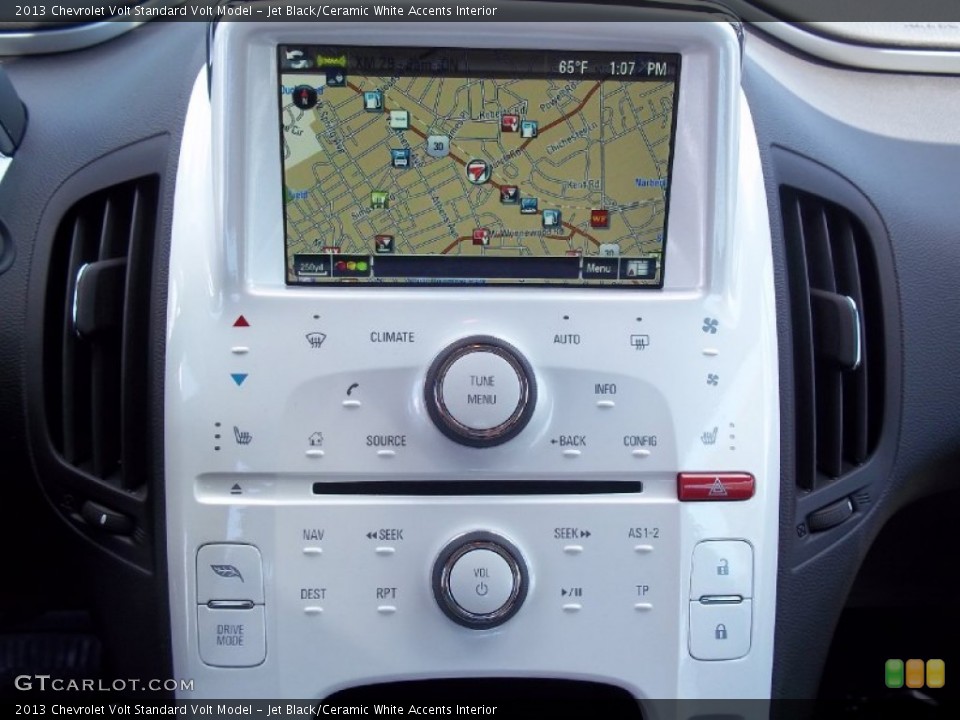 Jet Black/Ceramic White Accents Interior Navigation for the 2013 Chevrolet Volt  #71269501