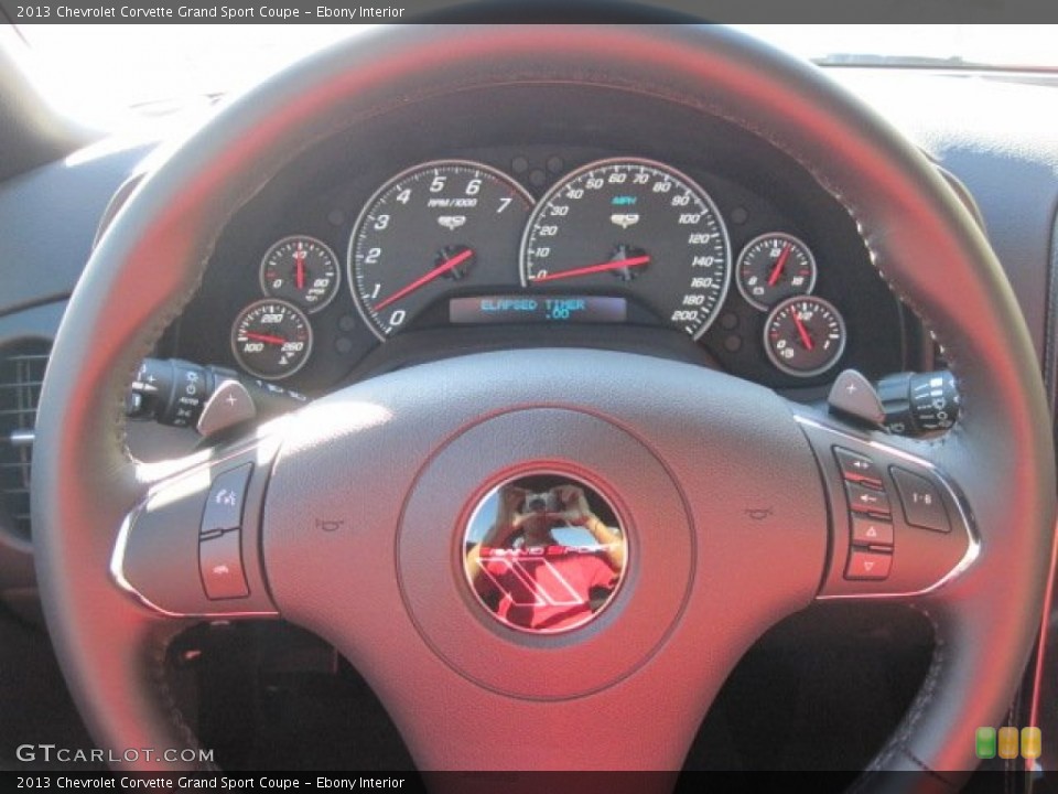 Ebony Interior Gauges for the 2013 Chevrolet Corvette Grand Sport Coupe #71272189