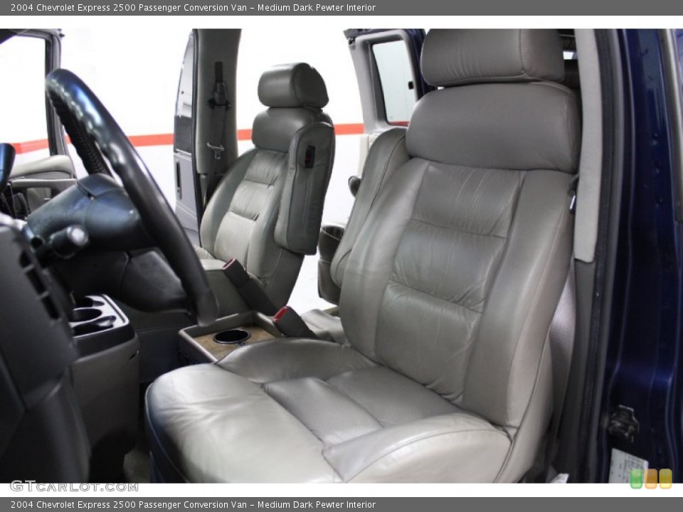 Medium Dark Pewter Interior Front Seat for the 2004 Chevrolet Express 2500 Passenger Conversion Van #71272294