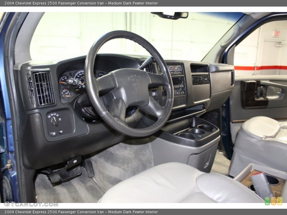 Medium Dark Pewter Interior Dashboard for the 2004 Chevrolet Express 2500 Passenger Conversion Van #71272303