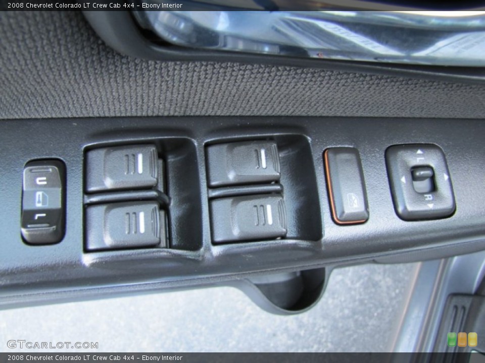 Ebony Interior Controls for the 2008 Chevrolet Colorado LT Crew Cab 4x4 #71272944