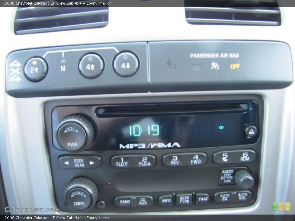 Ebony Interior Audio System for the 2008 Chevrolet Colorado LT Crew Cab 4x4 #71272953
