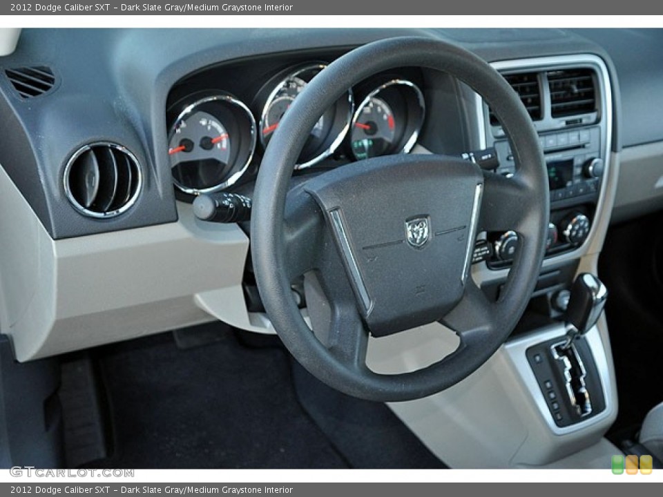 Dark Slate Gray/Medium Graystone Interior Steering Wheel for the 2012 Dodge Caliber SXT #71275771